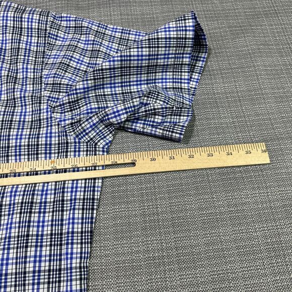 Wrangler Shirt Mens XXL Blue Plaid Pearl‎ Snap Western Cowboy Ranch Rodeo - Picture 7 of 8